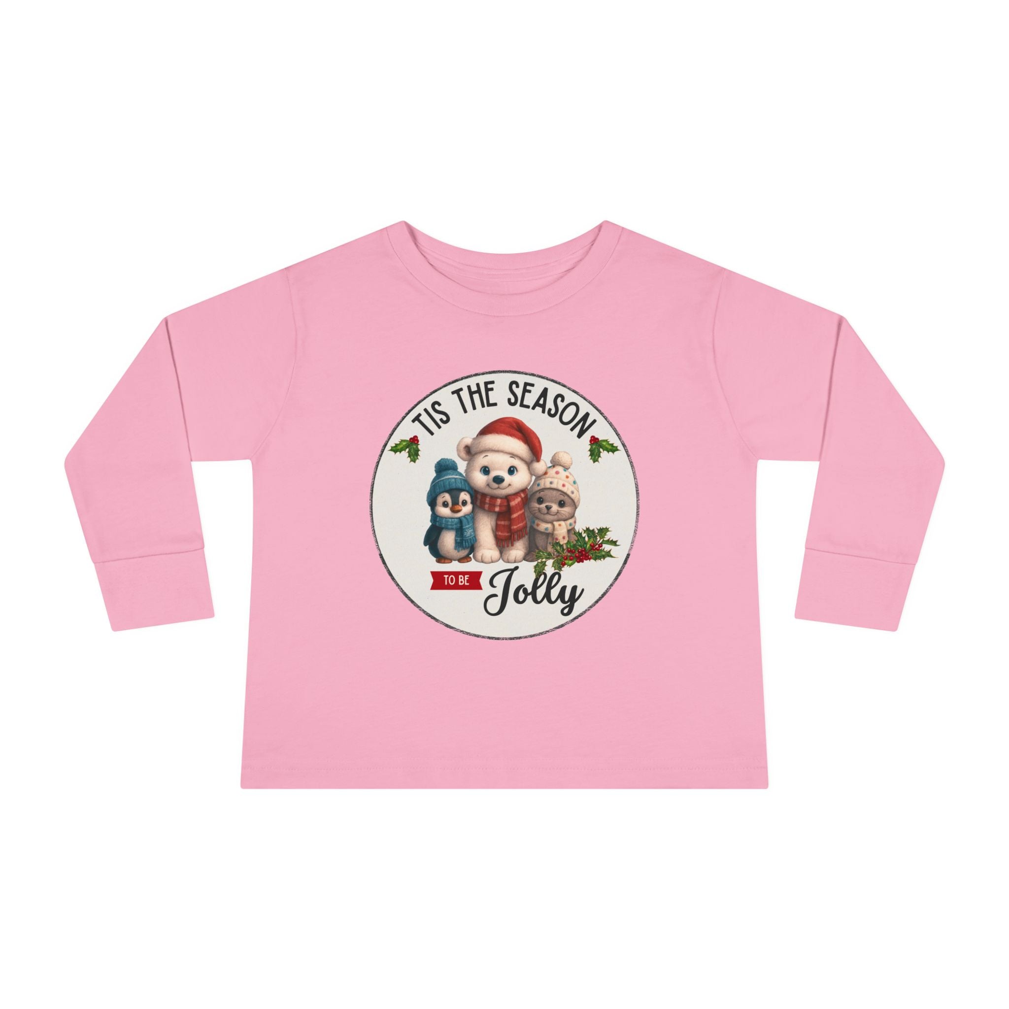 "Tis The Season to be Jolly" Toddler Long Sleeve Shirt