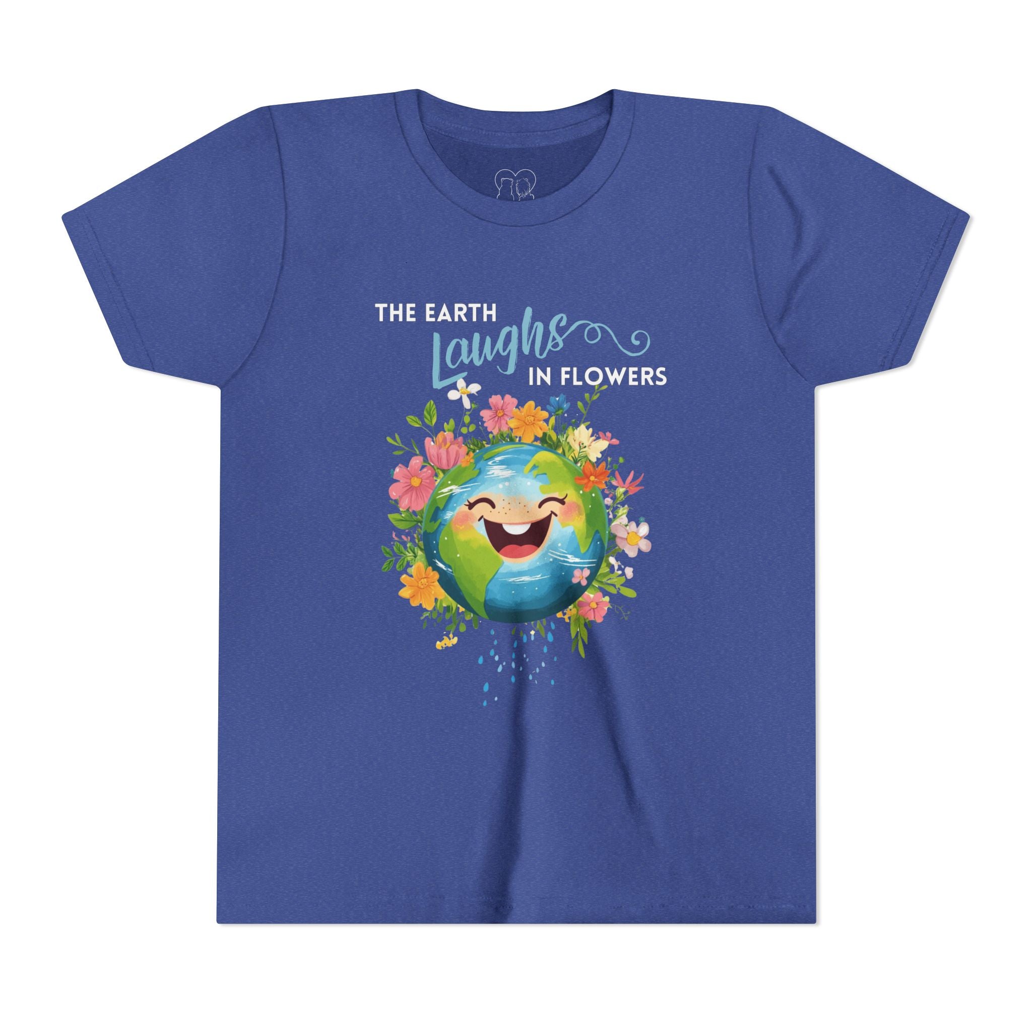 Kids "The Earth Laughs in Flowers" Unisex Short Sleeve Tee
