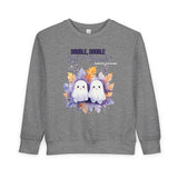 Toddler "Toil & Trouble" Sister Sibling Halloween Sweatshirt