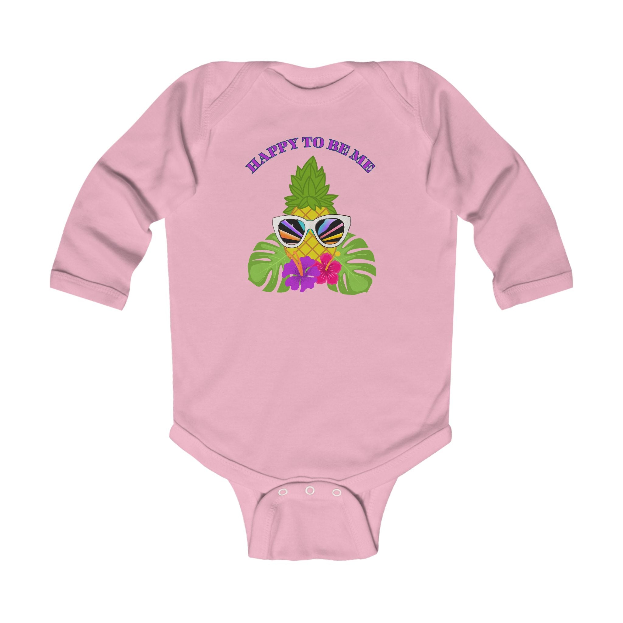 Baby "Happy to Be Me" Long Sleeve Bodysuit