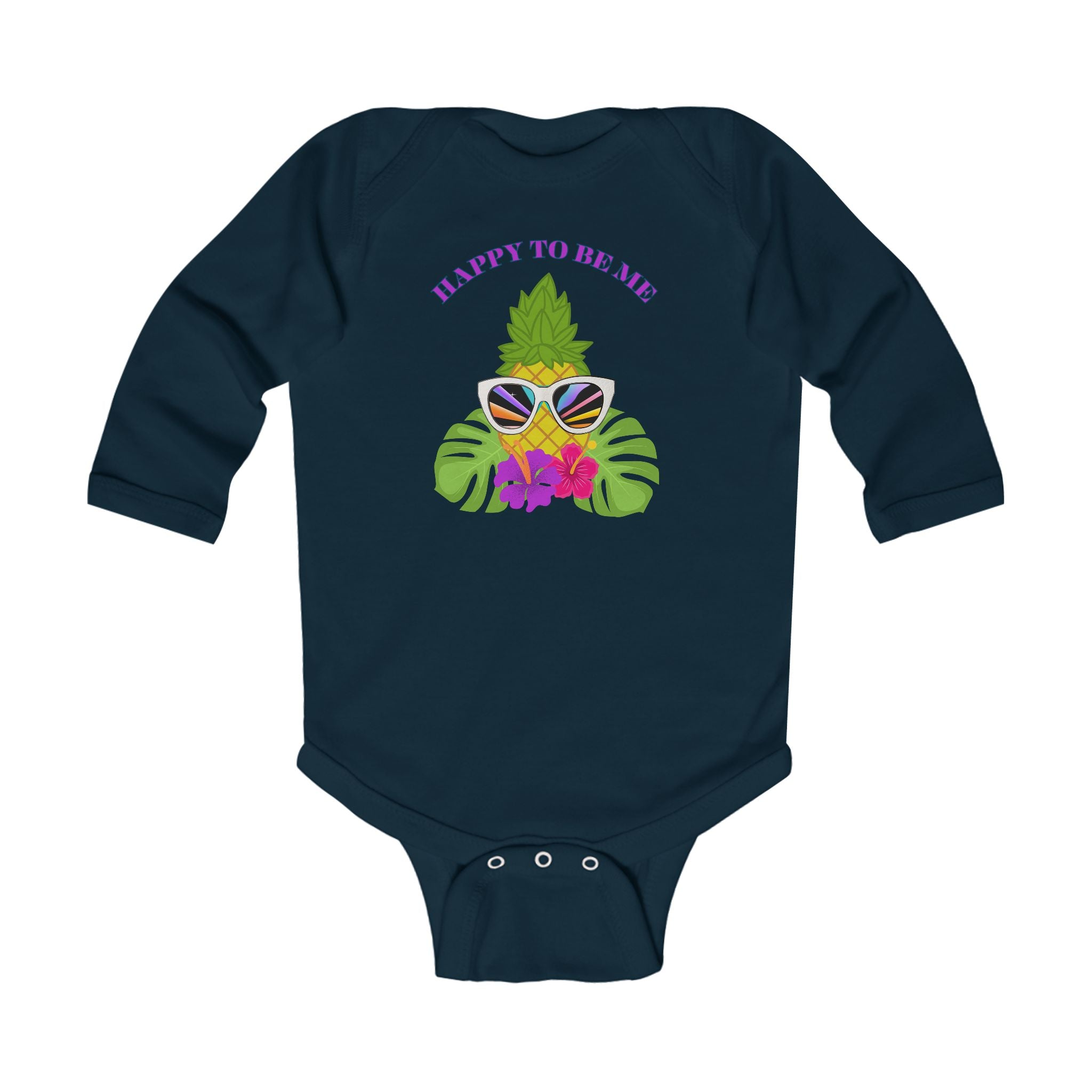 Baby "Happy to Be Me" Long Sleeve Bodysuit