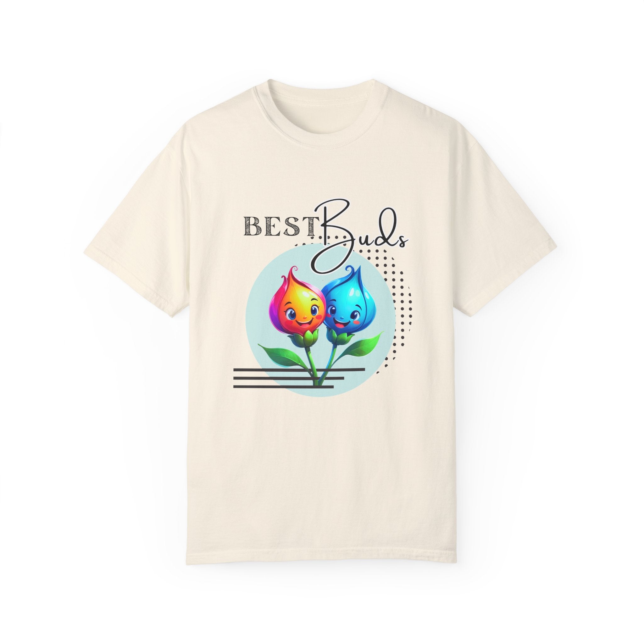 Adult "Best Buds" Deco Green Short Sleeve Tee