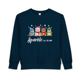 "Sparkle all The Way" Toddler Cozy Sweatshirt