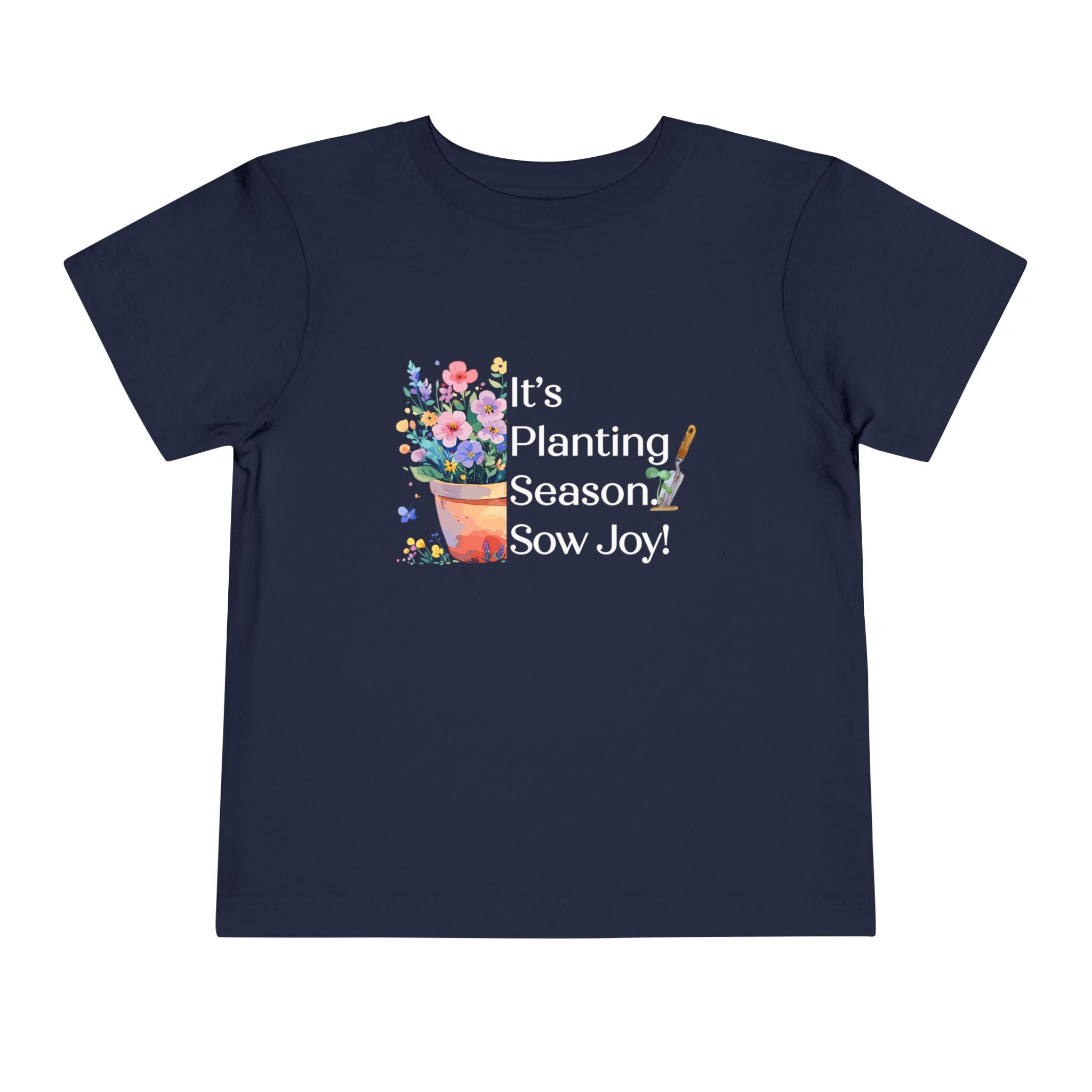 Toddler "Sow Joy" Flower Pot Short Sleeve Tee
