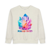 Toddler Sweatshirt — Colorful Crystal "Science Rocks" Kids Pullover
