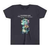 Kids "Flowers are Happiness" DINA Short Sleeve Tee