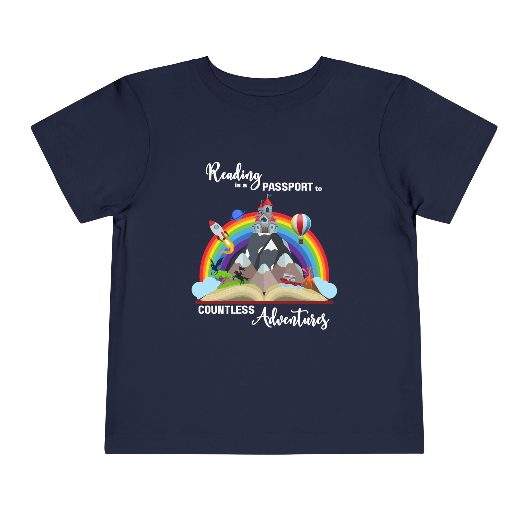 Toddler "Reading is a Passport" Short Sleeve Tee