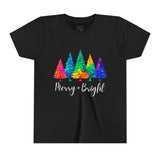Sassy "Merry + Bright" Kids Short Sleeve Tee