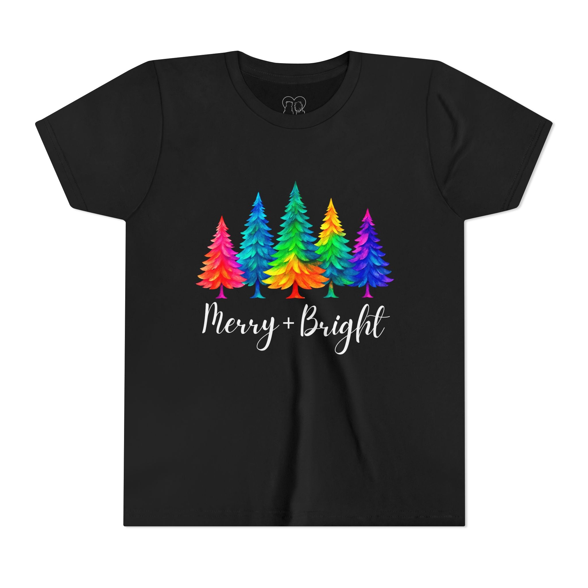 Sassy "Merry + Bright" Kids Short Sleeve Tee