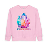 Toddler Sweatshirt — Colorful Crystal "Science Rocks" Kids Pullover