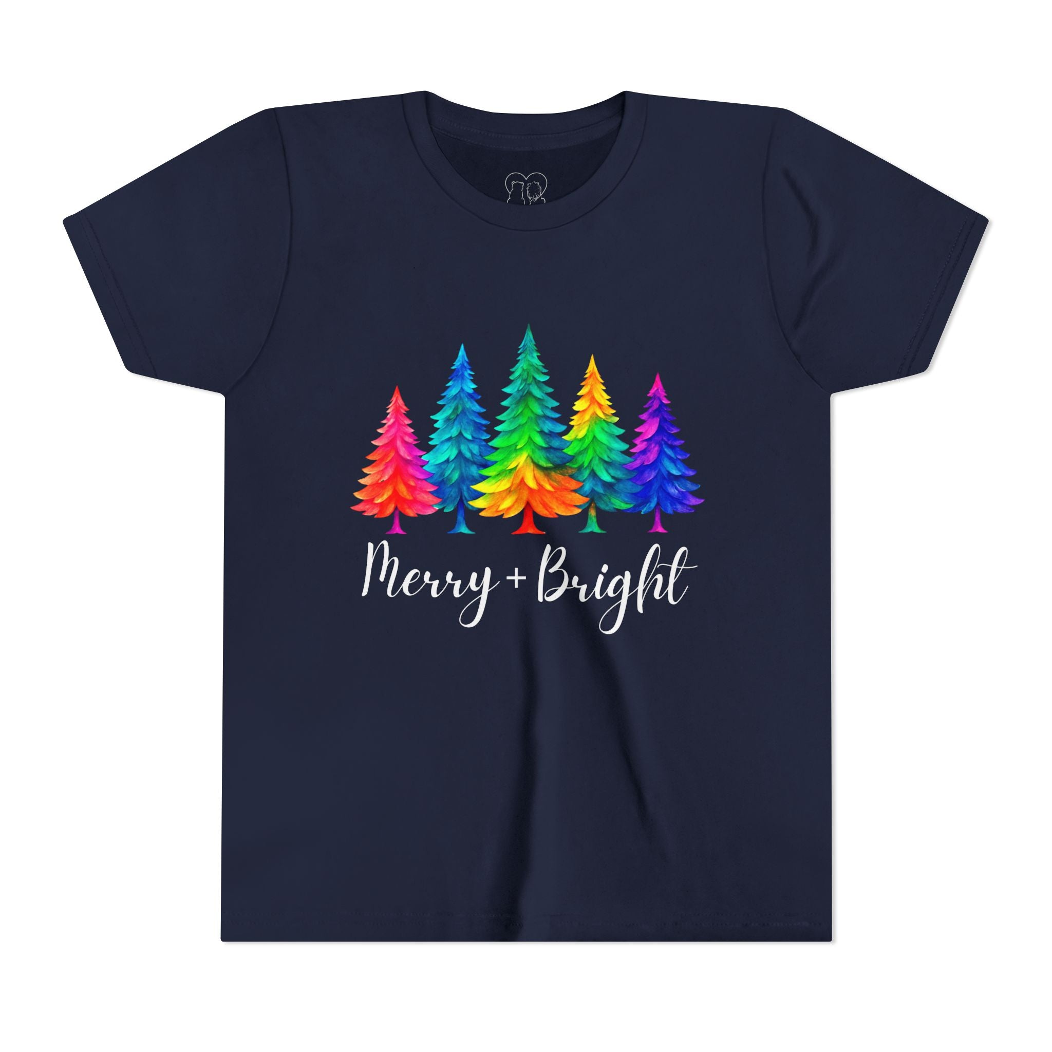 Sassy "Merry + Bright" Kids Short Sleeve Tee