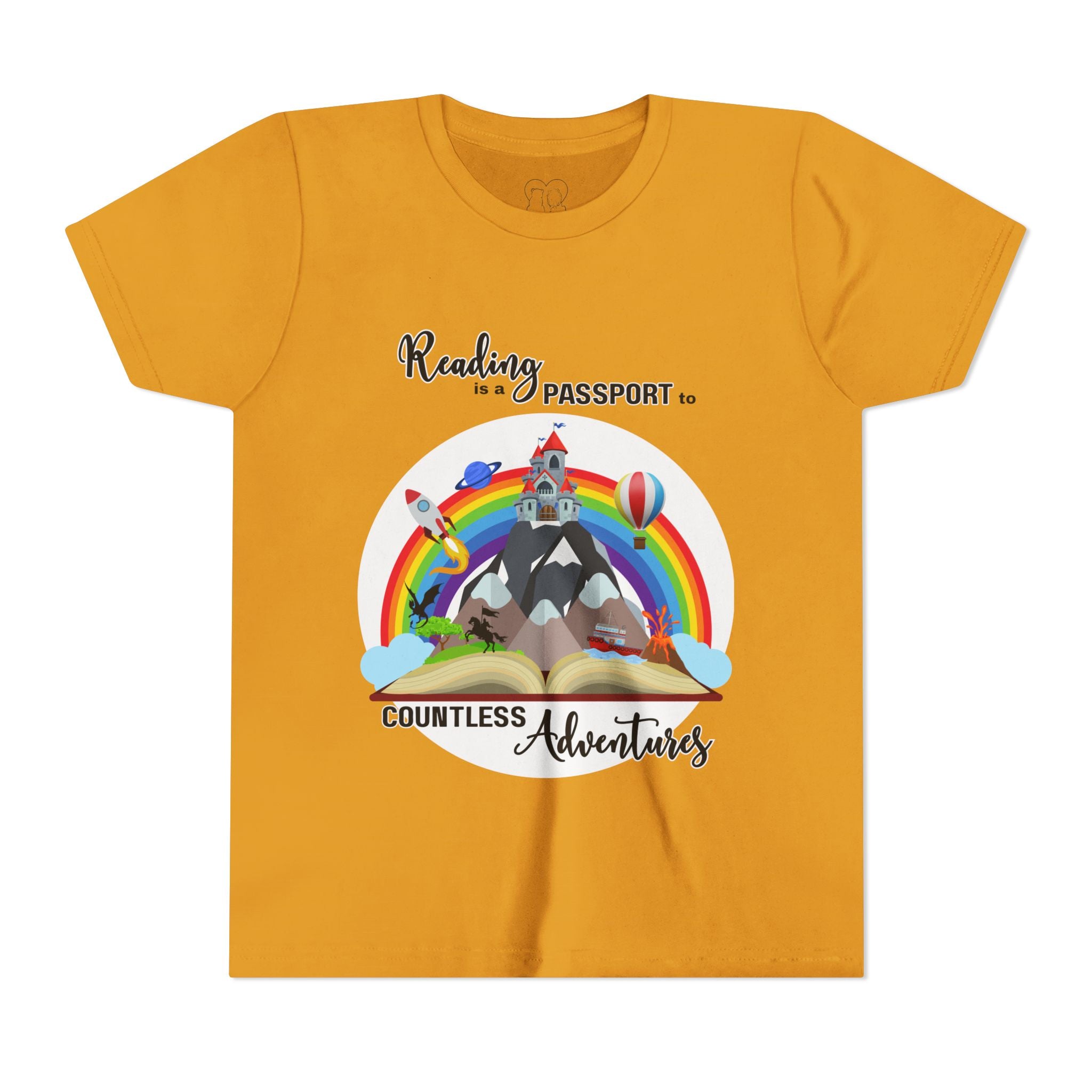 Kids "Reading is a Passport" Short Sleeve Tee