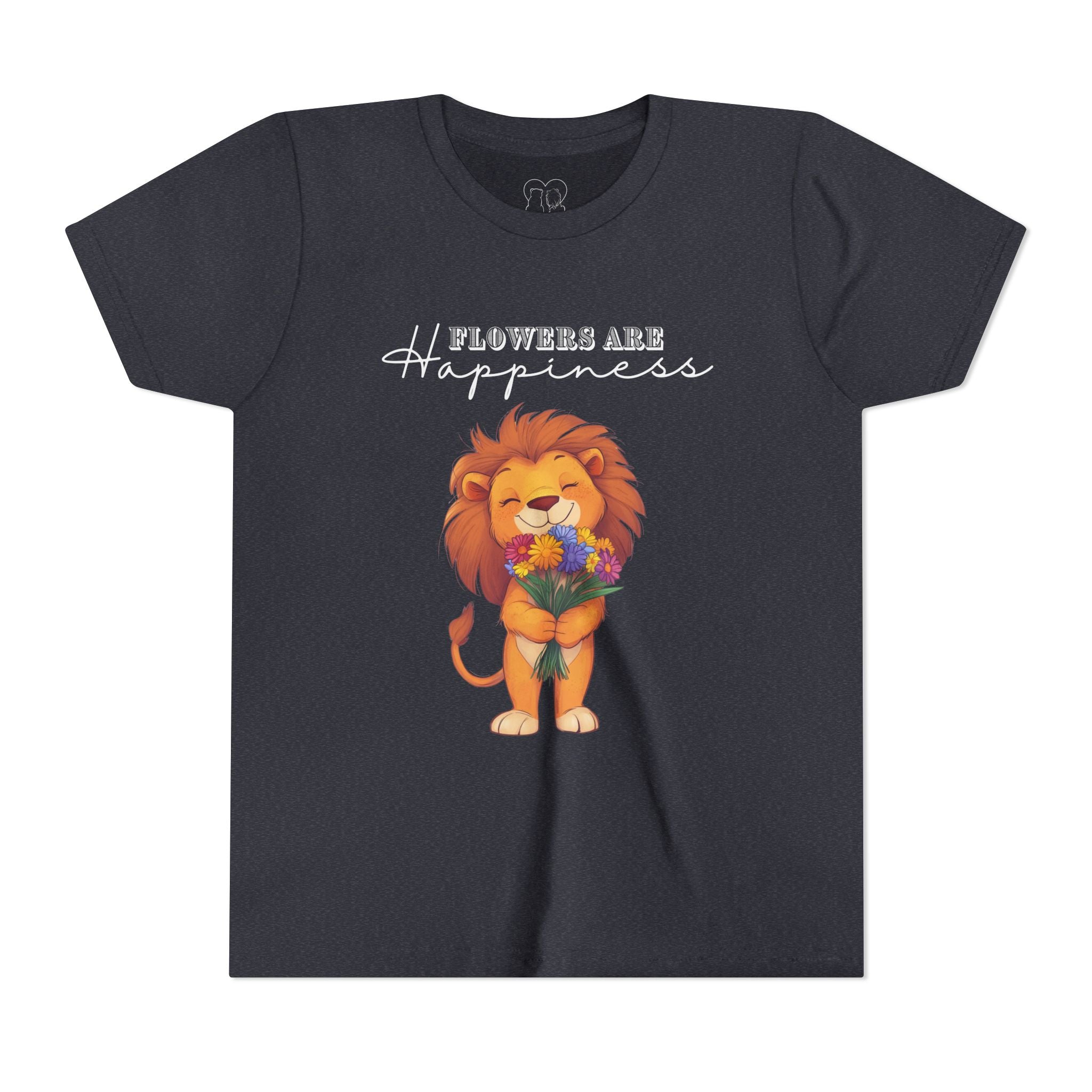 Kids "Flowers are Happiness" LEO Short Sleeve Tee
