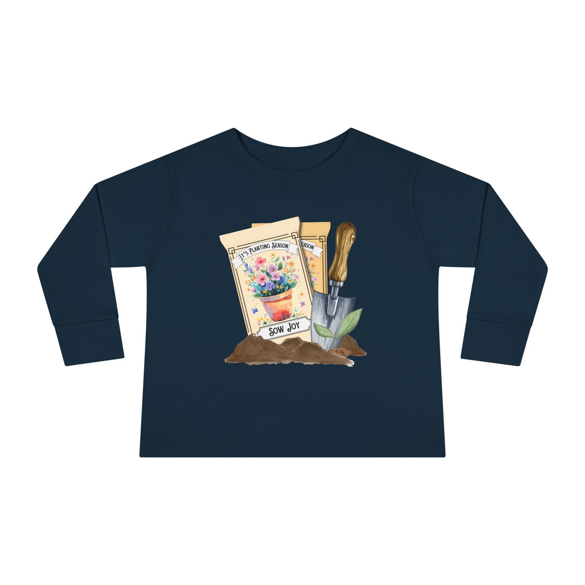 Toddler "Sow Joy" Seed Packet Long Sleeve Tee