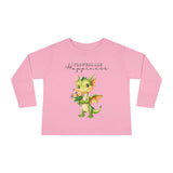Toddler "Flowers are Happiness" DRAGO Long Sleeve Tee