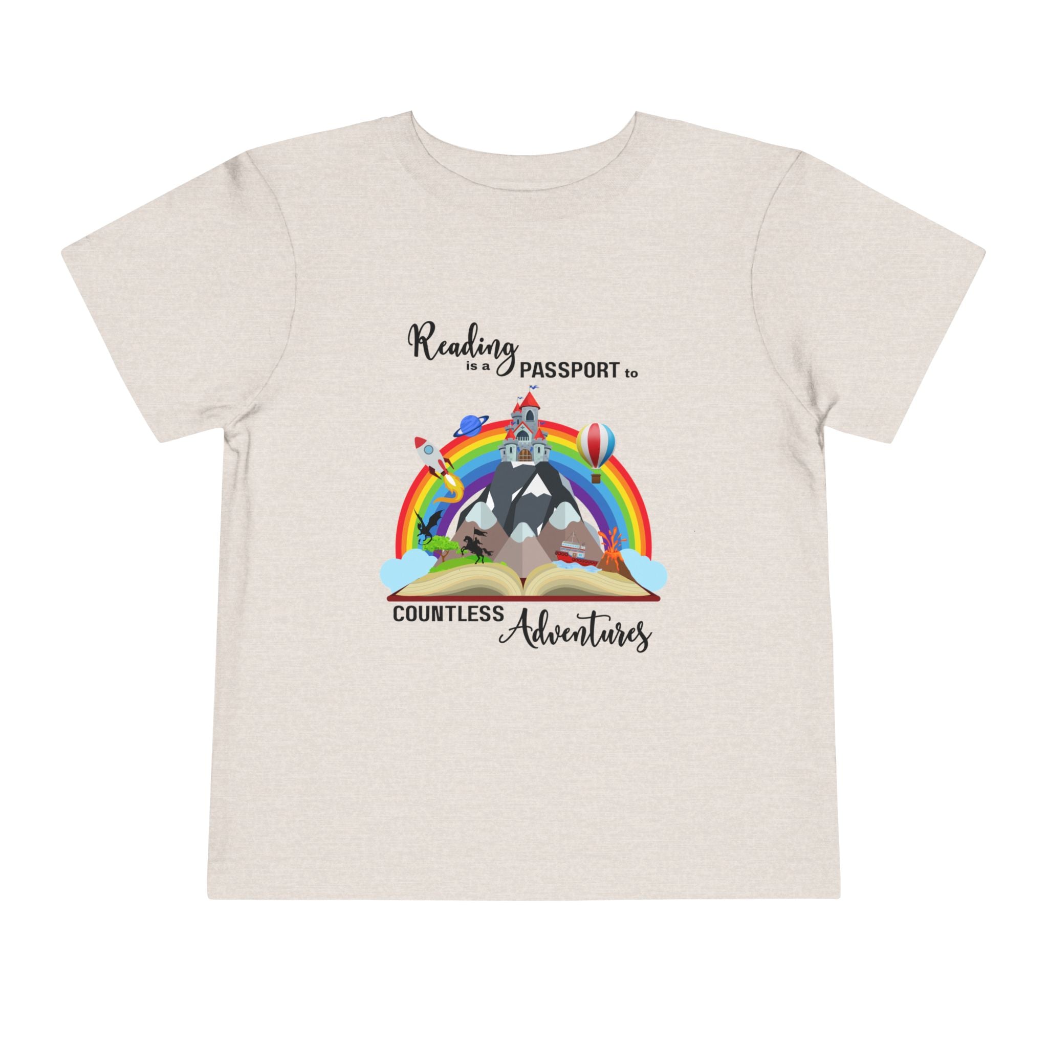 Toddler "Reading is a Passport" Short Sleeve Tee