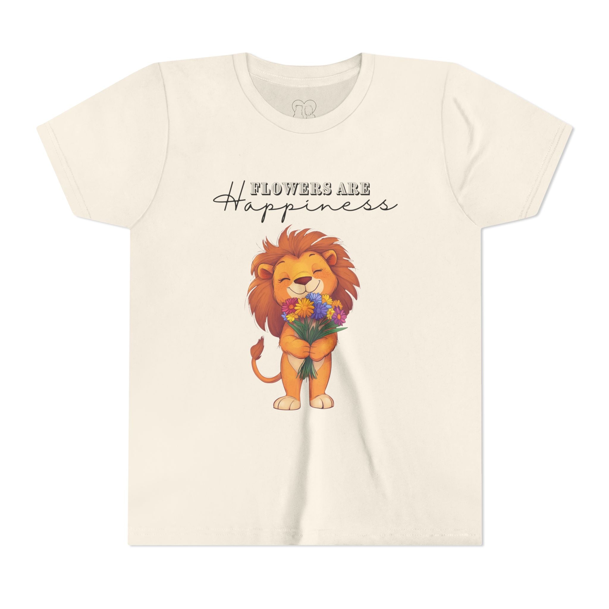 Kids "Flowers are Happiness" LEO Short Sleeve Tee