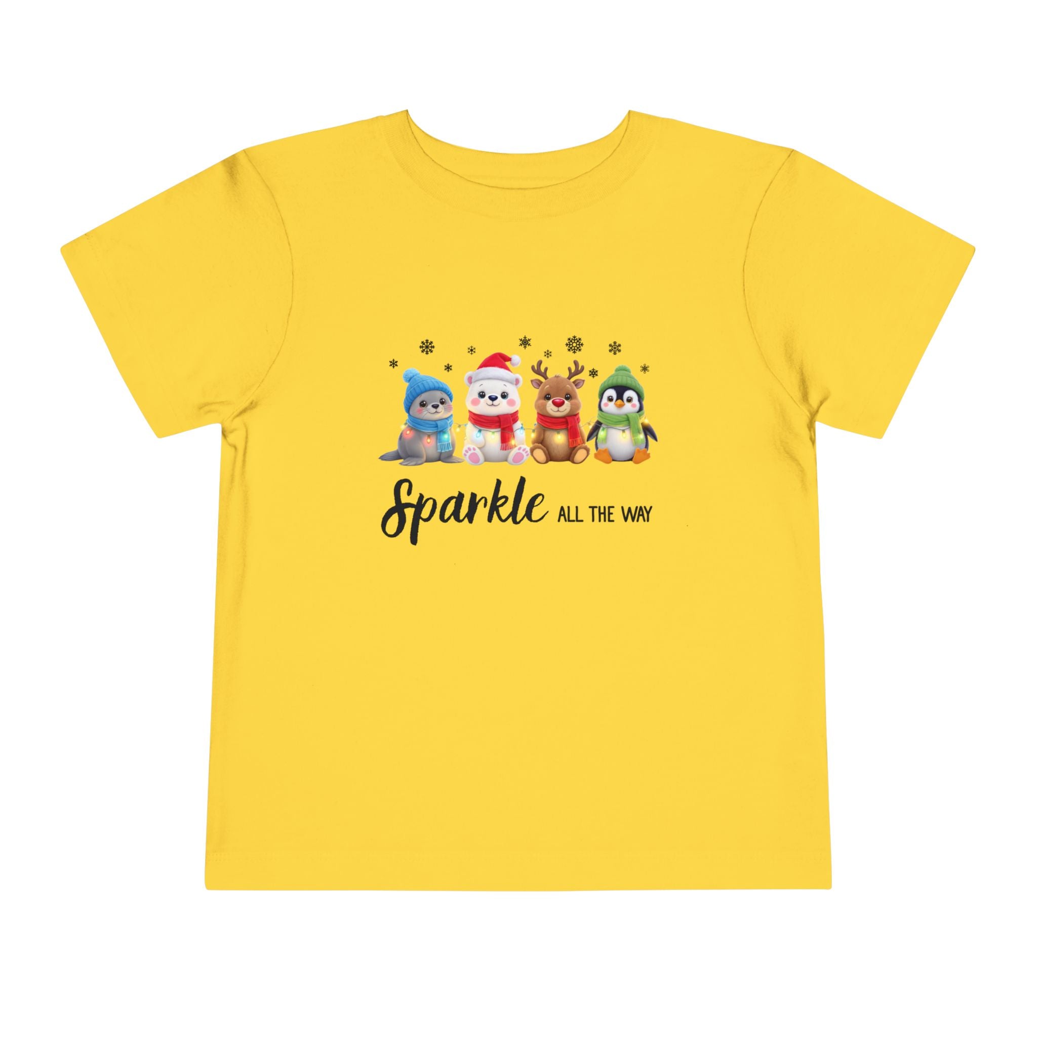 "Sparkle all the Way" Toddler Short Sleeve Tee