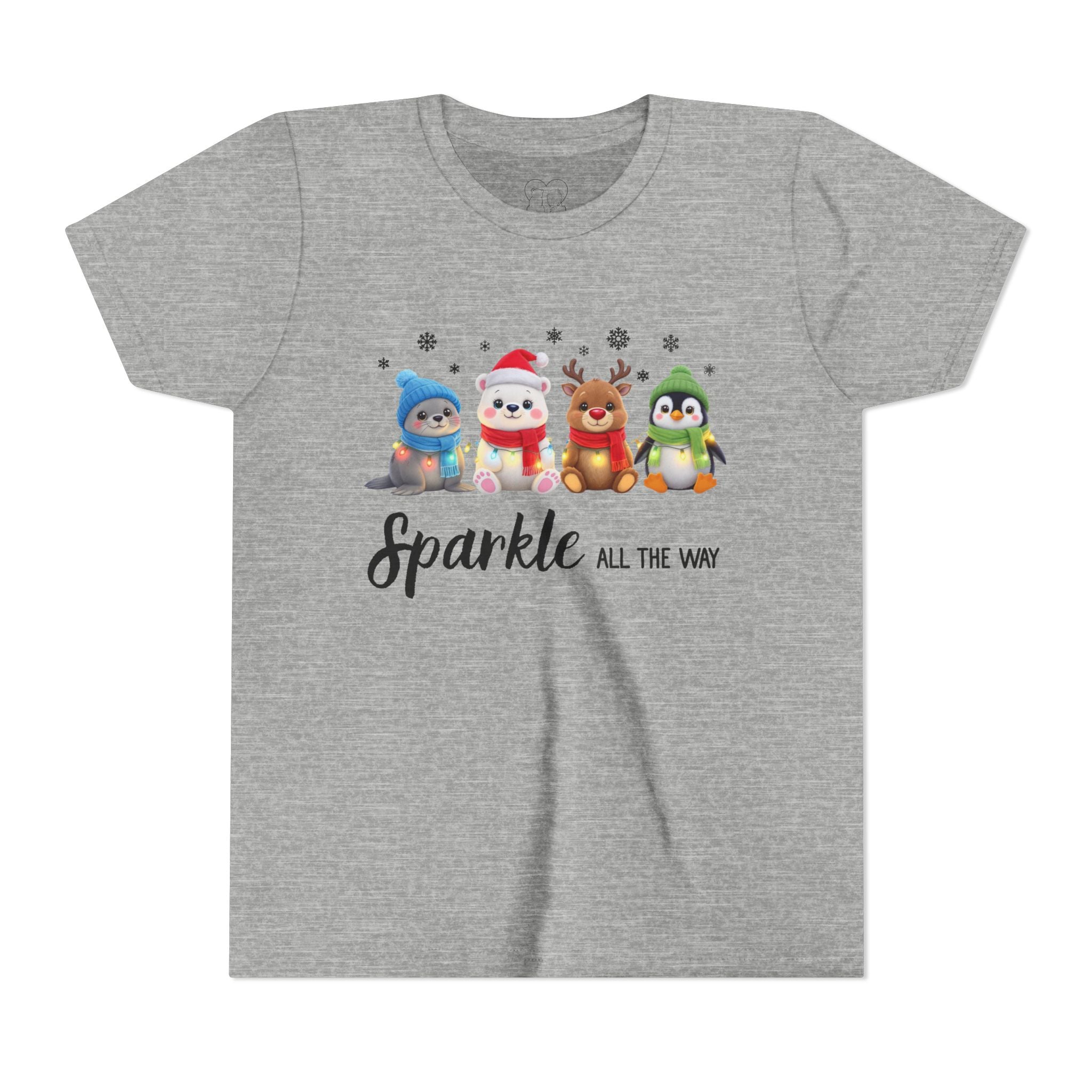 "Sparkle all the Way" Kids Short Sleeve Tee