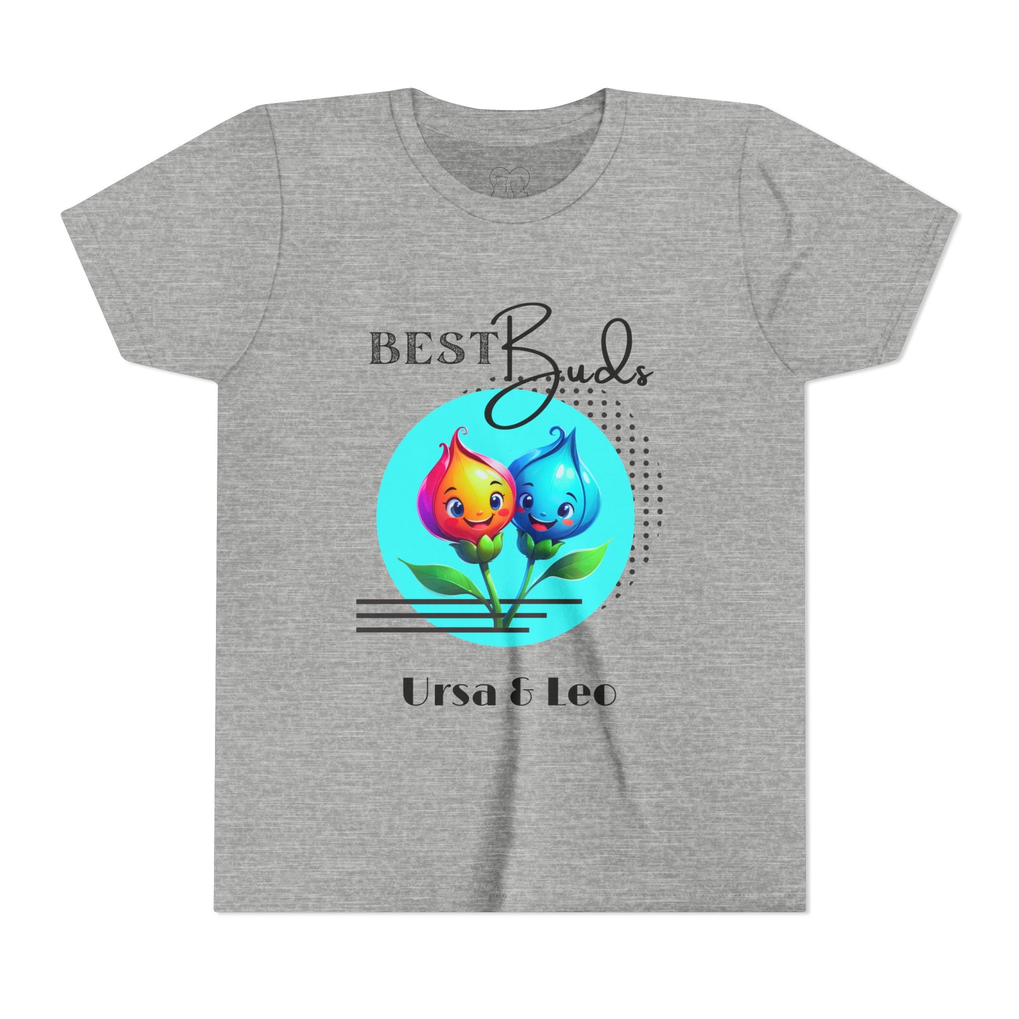 Kids "Best Buds" Deco Teal Short Sleeve Shirt - PERSONALIZED