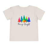 Sassy "Merry + Bright" Toddler Short Sleeve Tee
