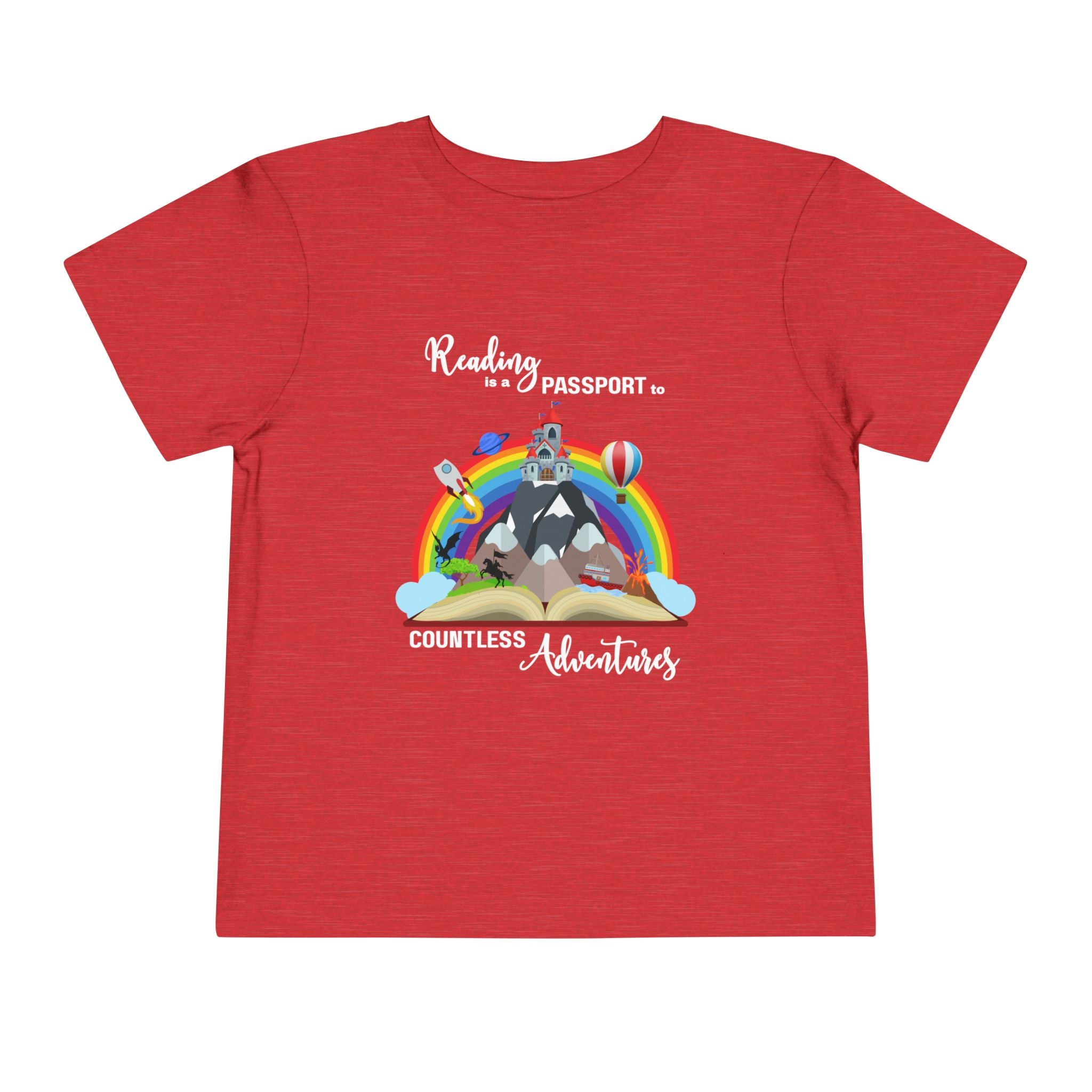 Toddler "Reading is a Passport" Short Sleeve Tee