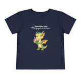 Toddler "Flowers are Happiness" DRAGO Unisex Short Sleeve Tee
