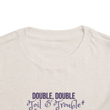 Toddler "Toil & Trouble" Sister Sibling Short Sleeve Tee