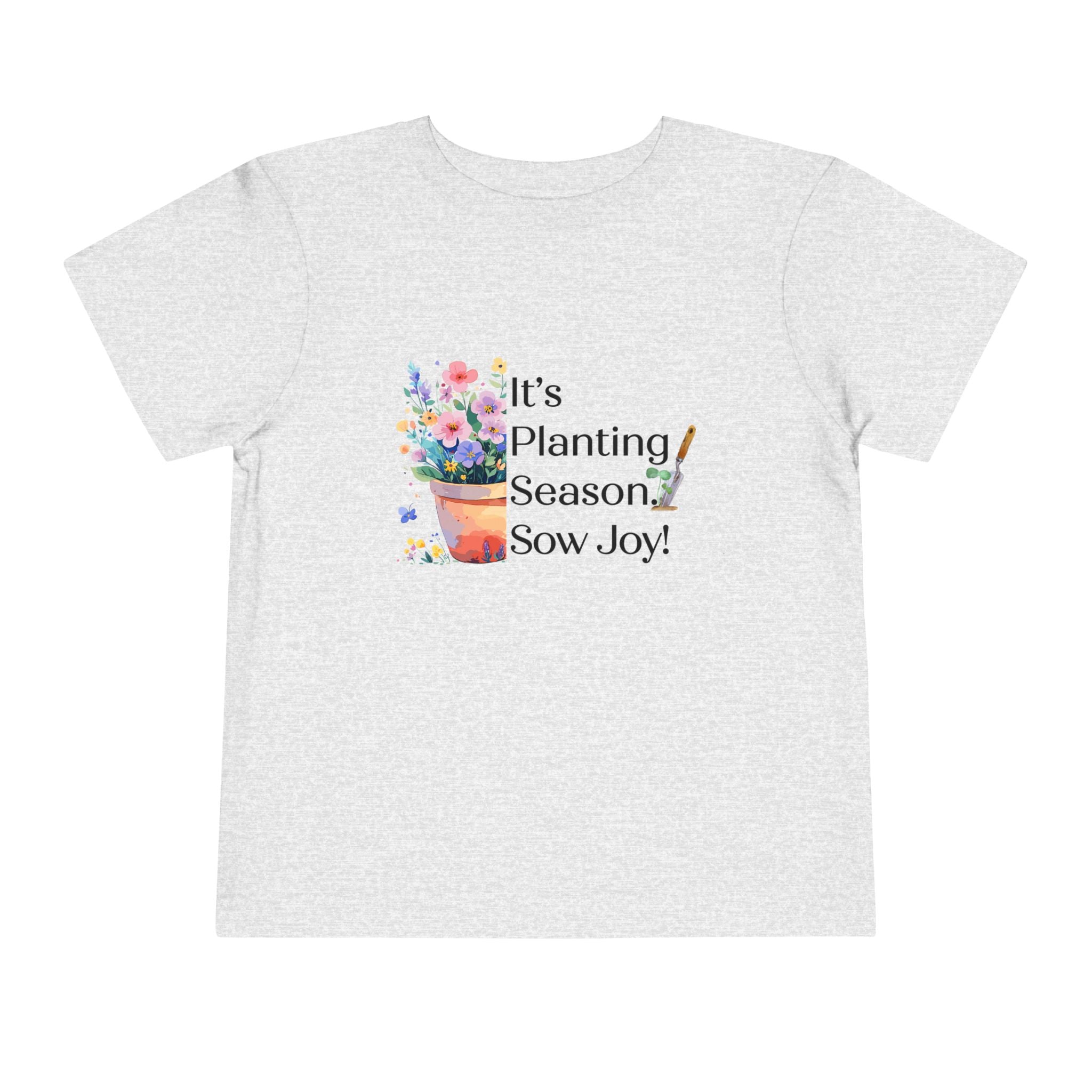 Toddler "Sow Joy" Flower Pot Short Sleeve Tee