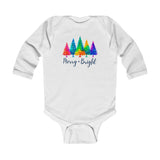 Sassy "Merry + Bright" Baby Long Sleeve Bodysuit