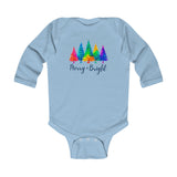 Sassy "Merry + Bright" Baby Long Sleeve Bodysuit