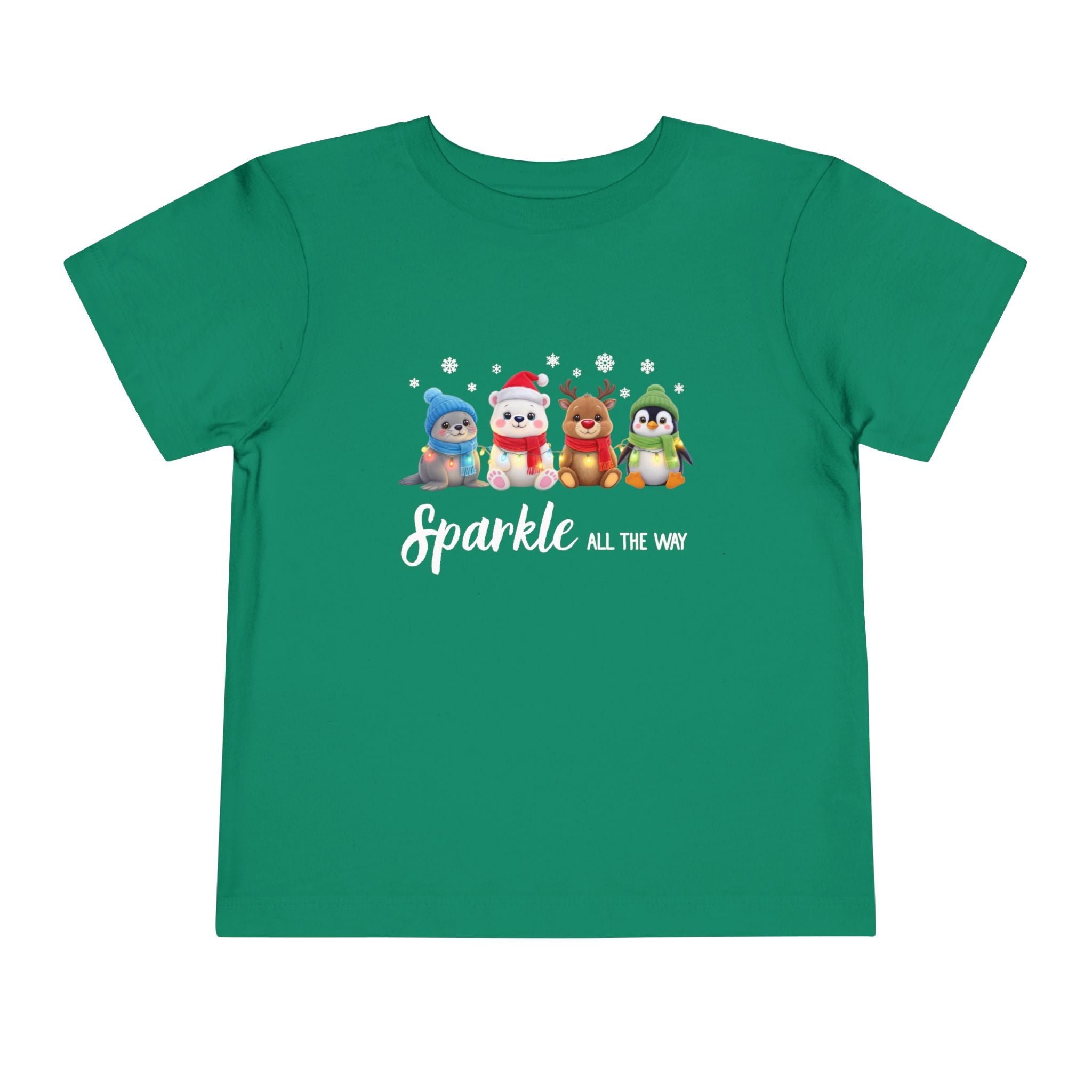 "Sparkle all the Way" Toddler Short Sleeve Tee