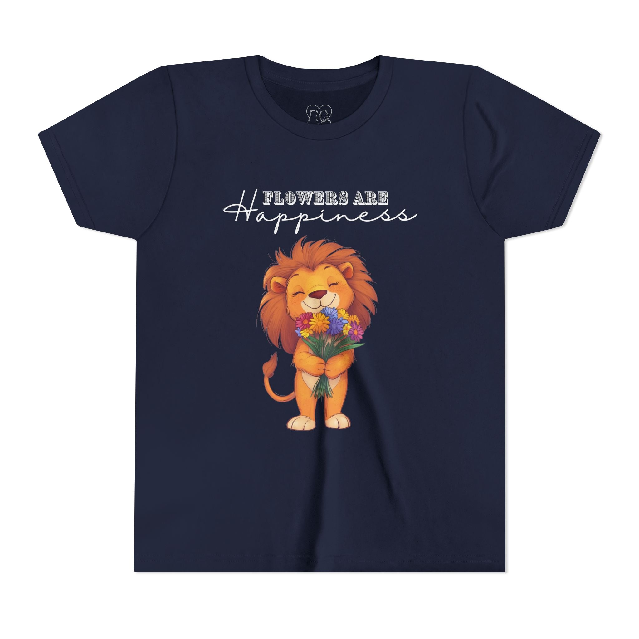 Kids "Flowers are Happiness" LEO Short Sleeve Tee