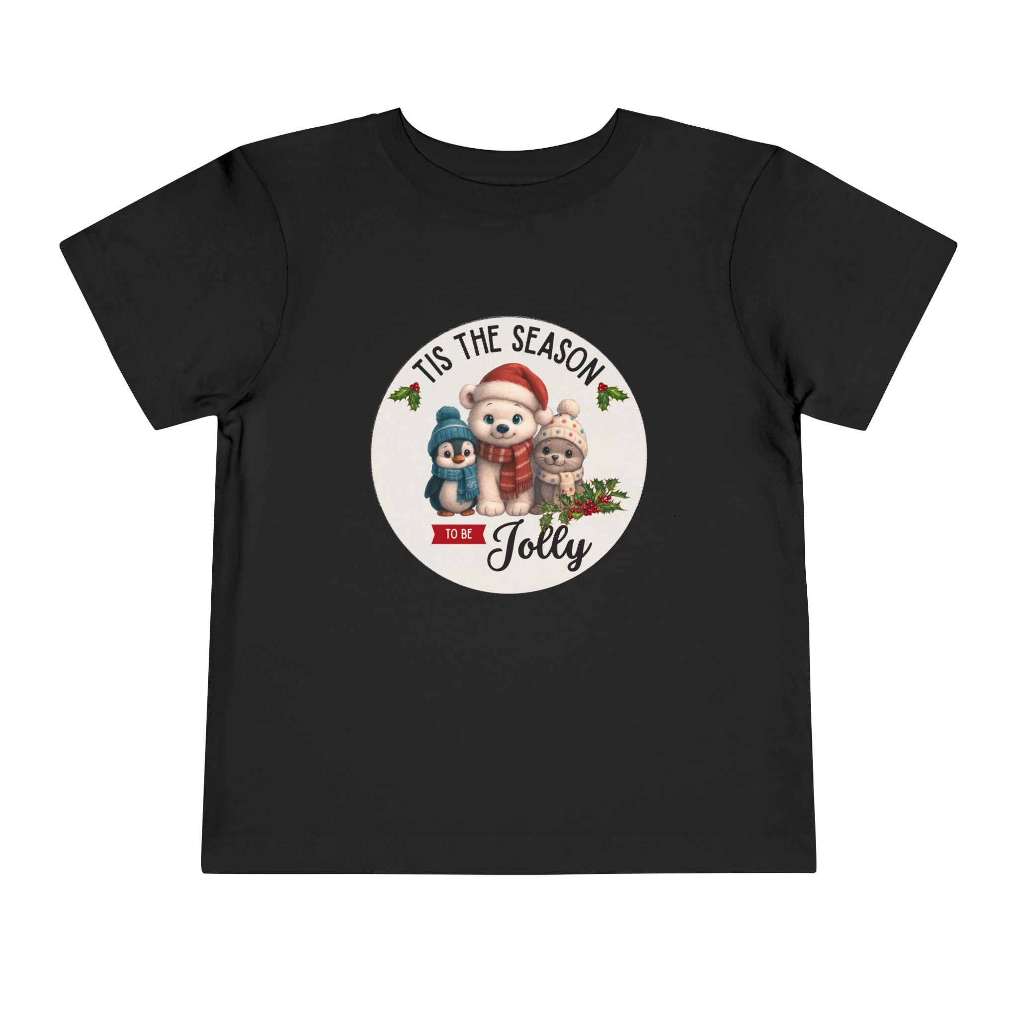 "Tis The Season to be Jolly" Toddler Short Sleeve Tee
