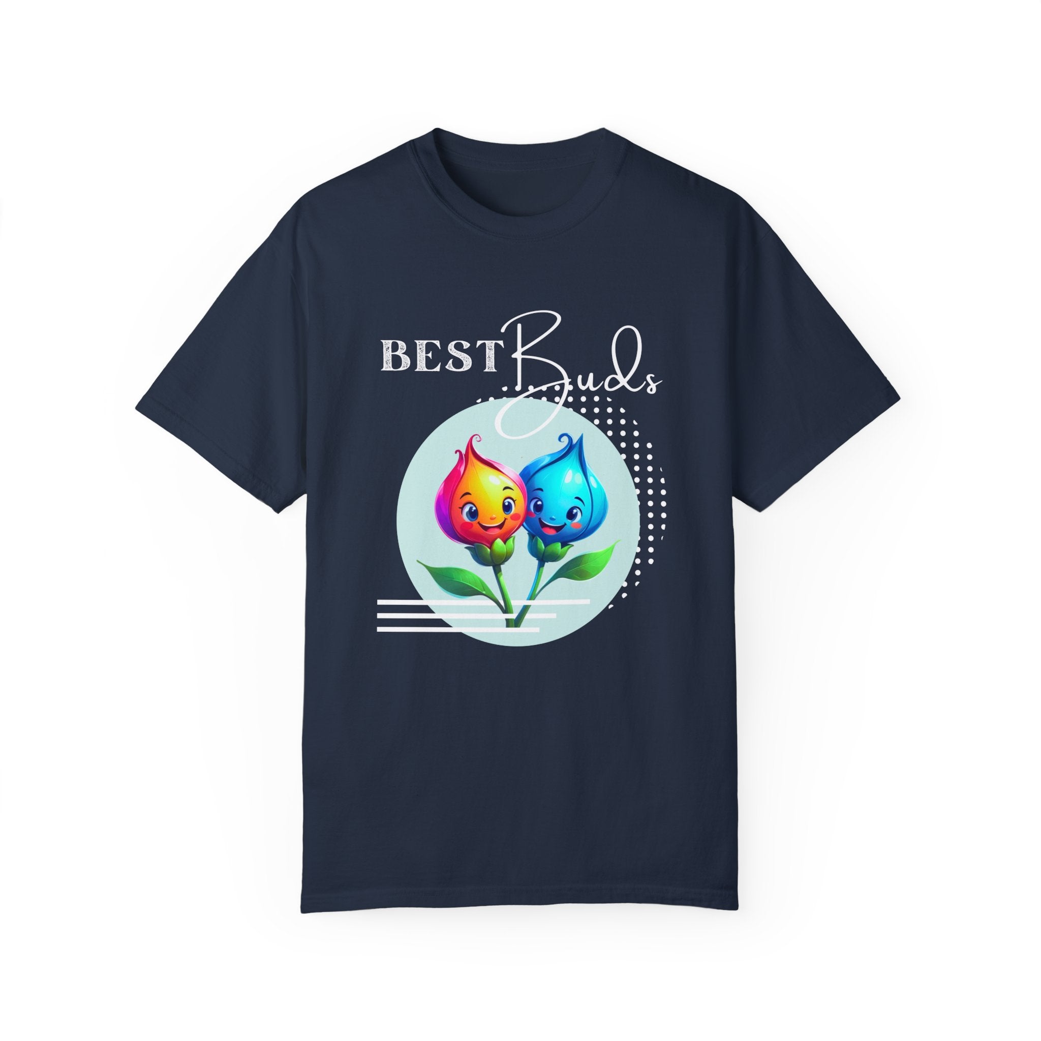 Adult "Best Buds" Deco Green Short Sleeve Tee
