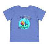 Toddler "Best Buds" Deco Teal Short Sleeve Tee