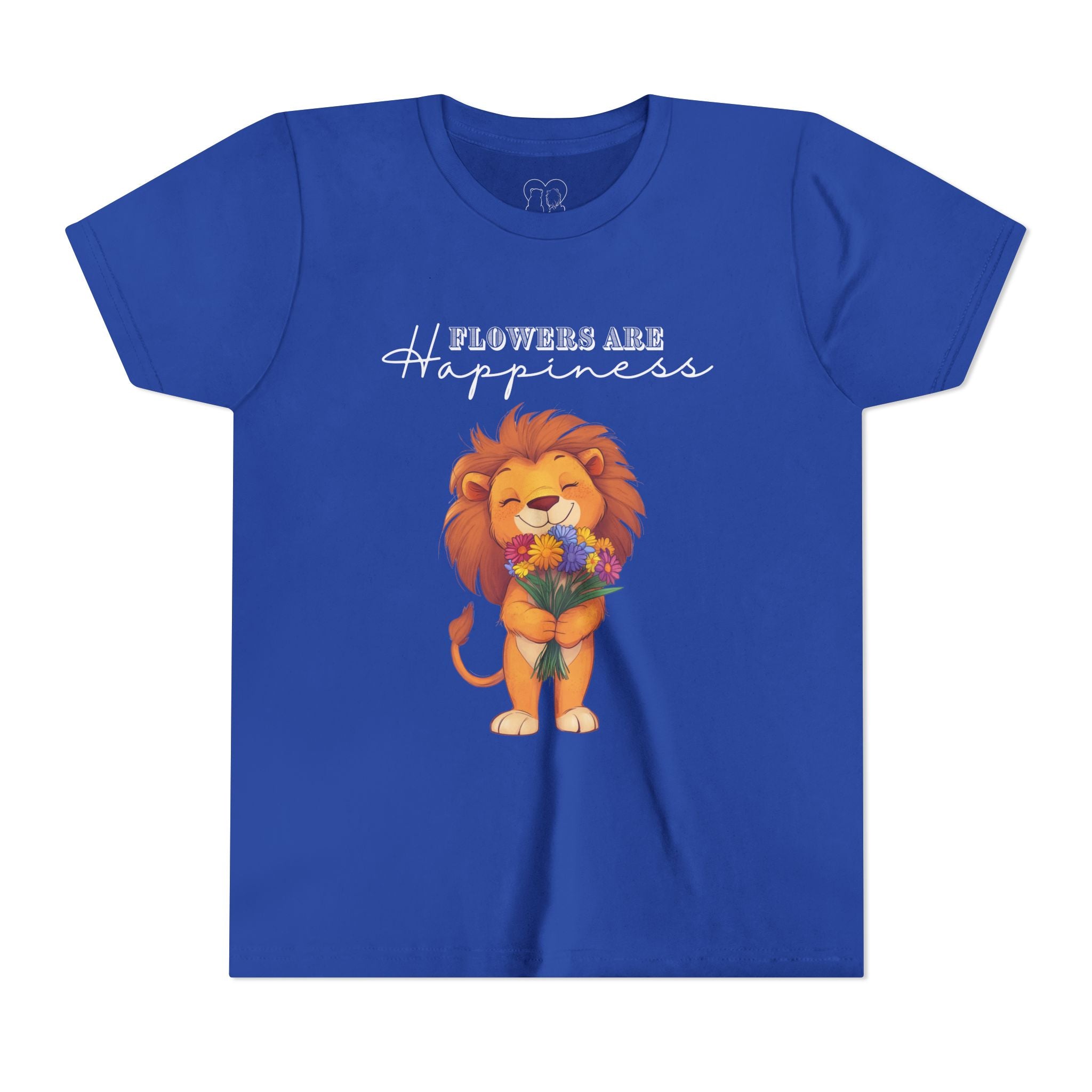 Kids "Flowers are Happiness" LEO Short Sleeve Tee
