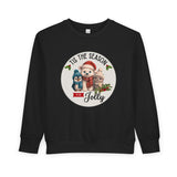 "Tis The Season to be Jolly" Toddler Cozy Sweatshirt
