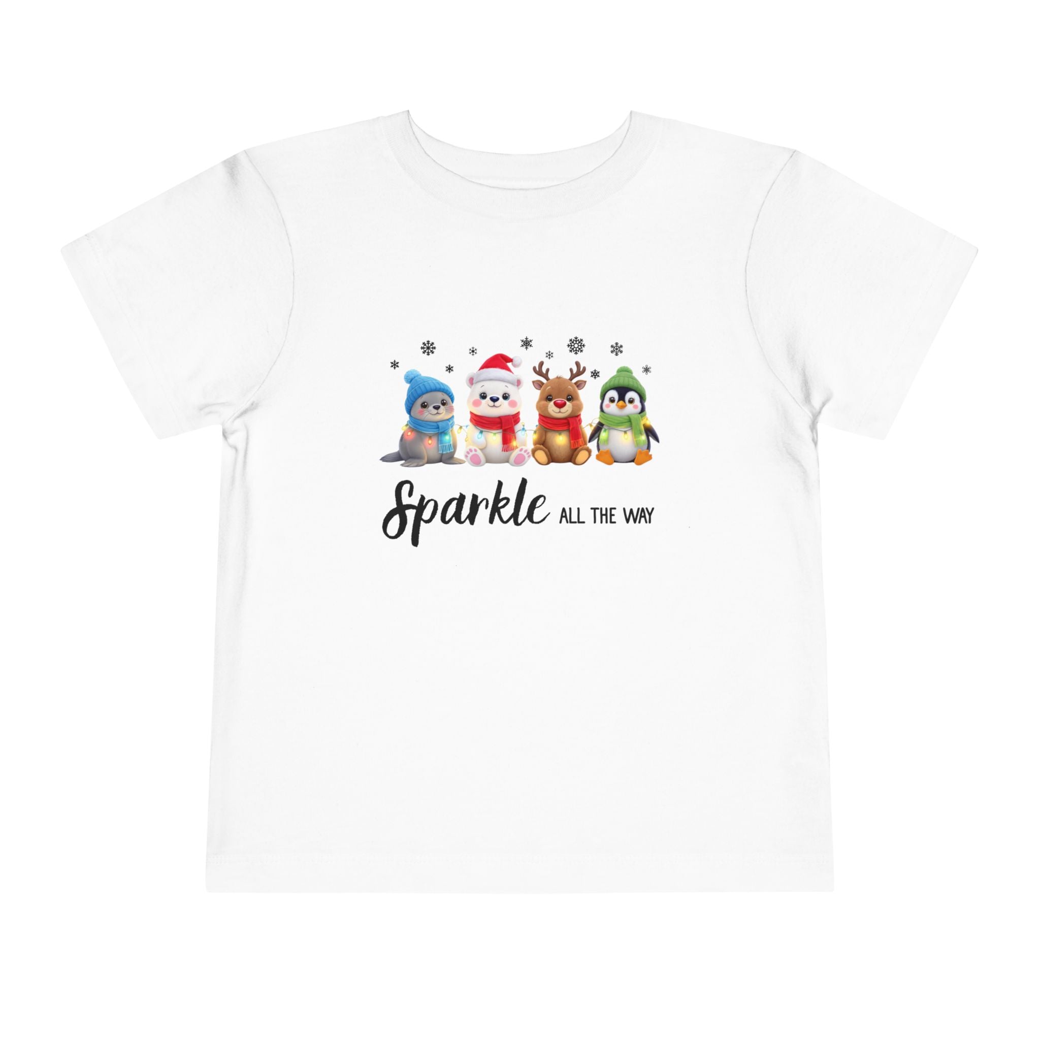 "Sparkle all the Way" Toddler Short Sleeve Tee