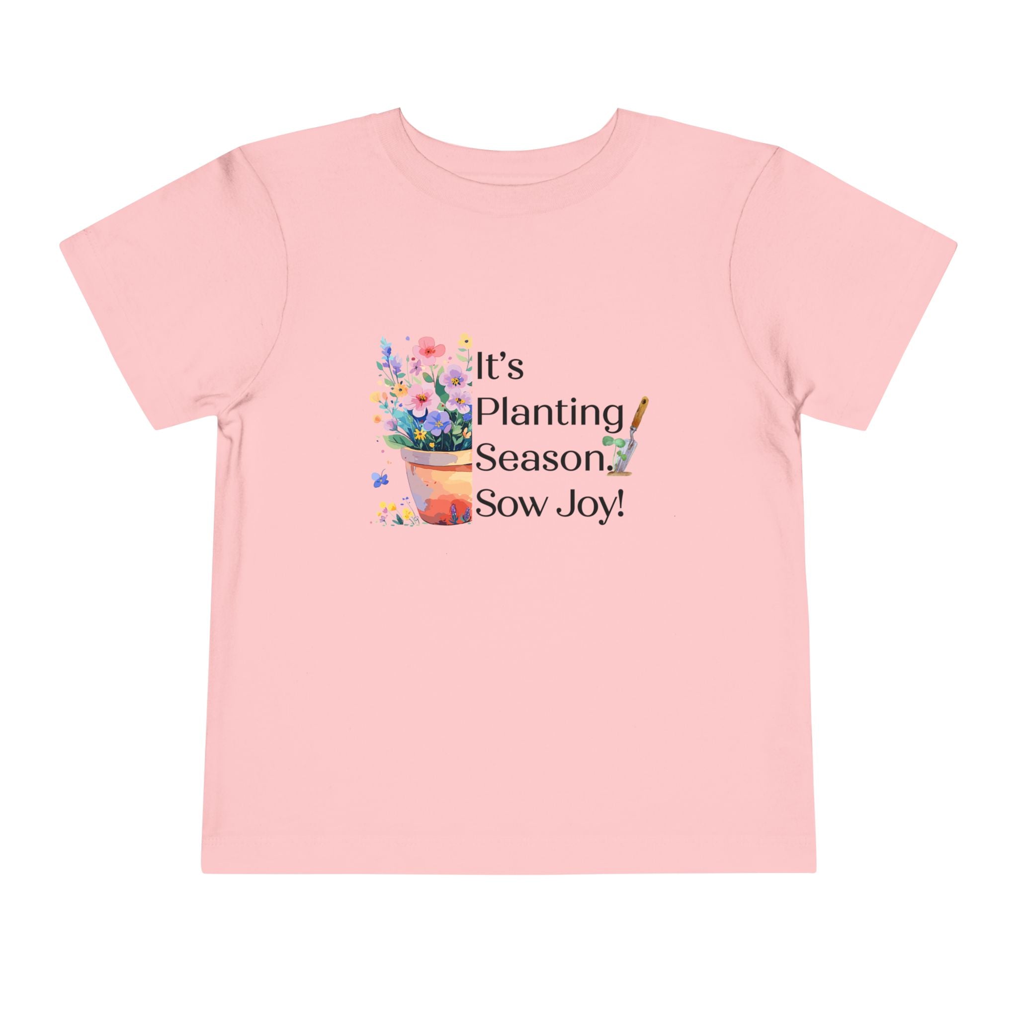 Toddler "Sow Joy" Flower Pot Short Sleeve Tee