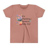 Kids "Sow Joy" Flower Pot Kids Short Sleeve Tee
