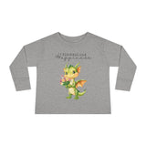 Toddler "Flowers are Happiness" DRAGO Long Sleeve Tee
