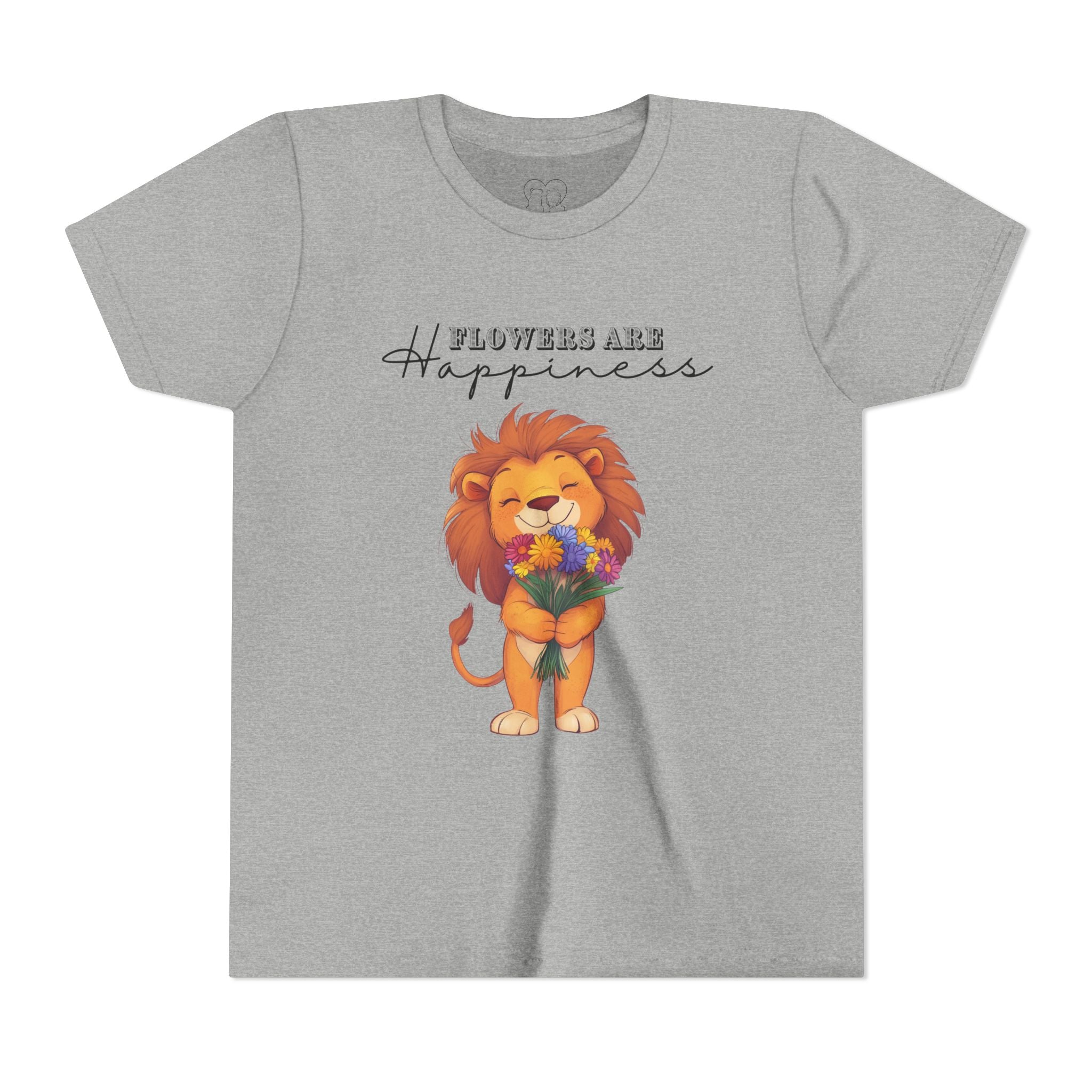 Kids "Flowers are Happiness" LEO Short Sleeve Tee