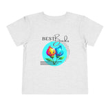 Toddler "Best Buds" Deco Teal Short Sleeve Tee