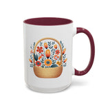 Nordic Flower Basket 15 oz. Large Mug