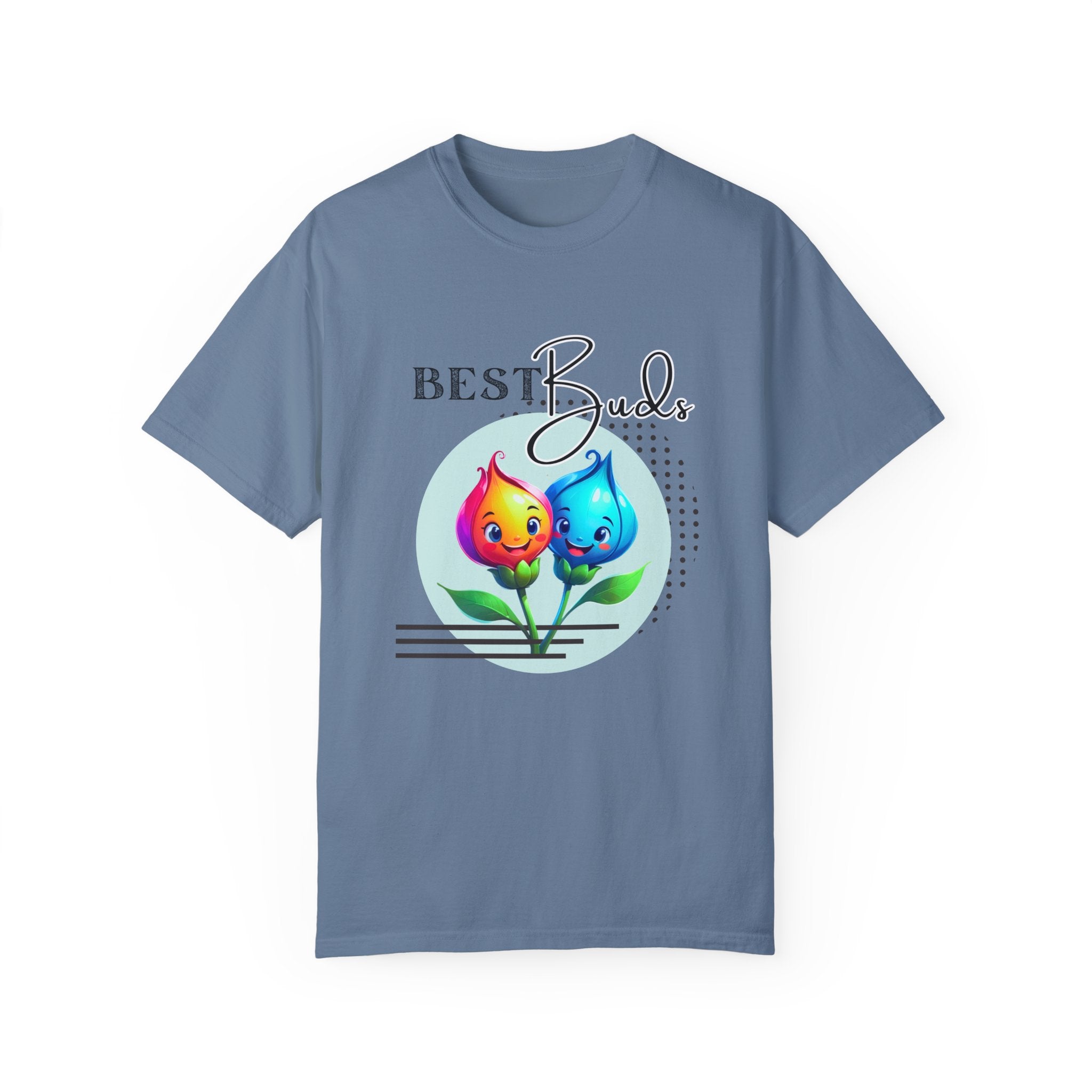 Adult "Best Buds" Deco Green Short Sleeve Tee
