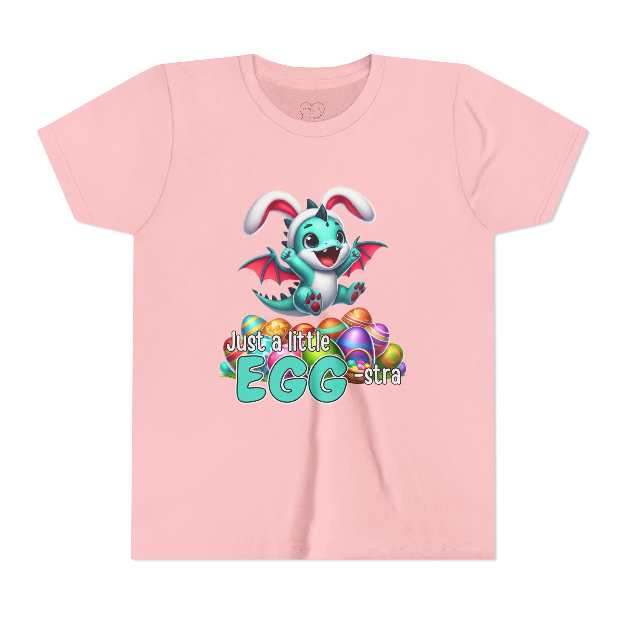 Kids "Just a Little Egg-stra" Short Sleeve Tee