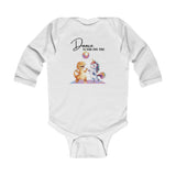 Infant Bodysuit - "Dance to Your Own Tune" Cute Dino & Unicorn Baby Onesie
