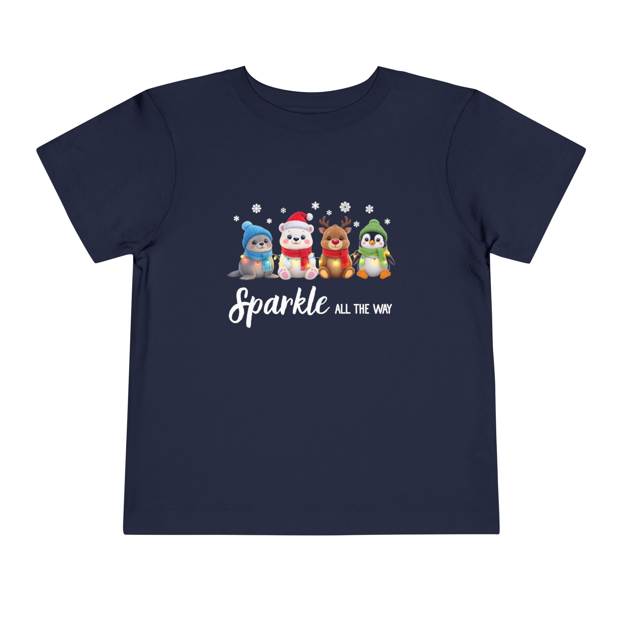 "Sparkle all the Way" Toddler Short Sleeve Tee
