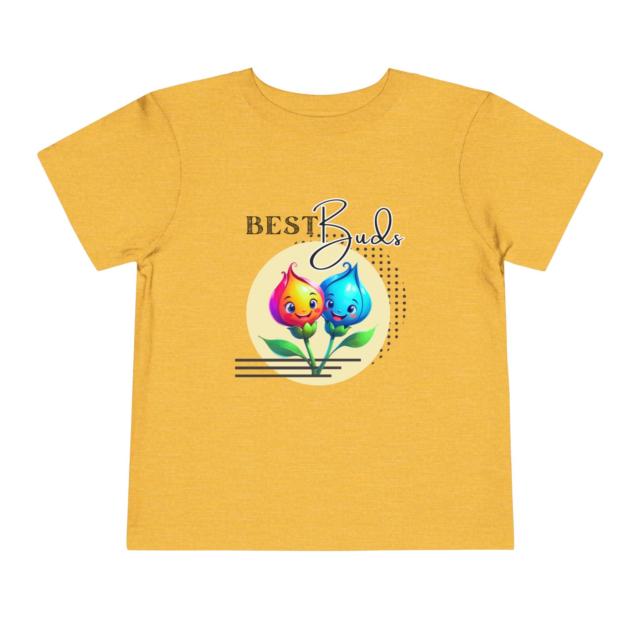 Toddler "Best Buds" Deco Yellow Short Sleeve Tee